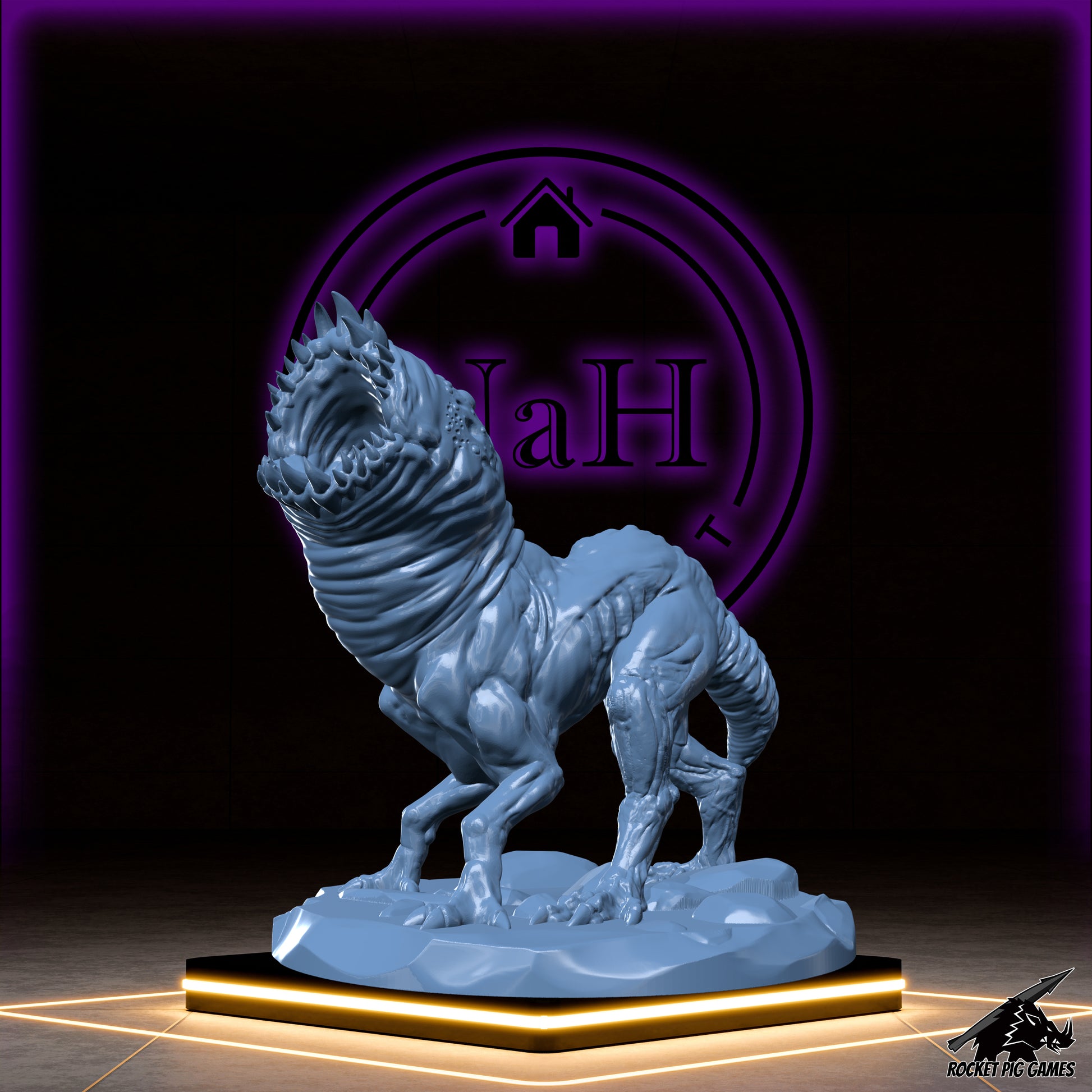 Razormaw, the Flesh Reaver | Glutton Hound Set |  Fiend Miniature for Tabletop games like D&D 5e and TTRPG  War Gaming