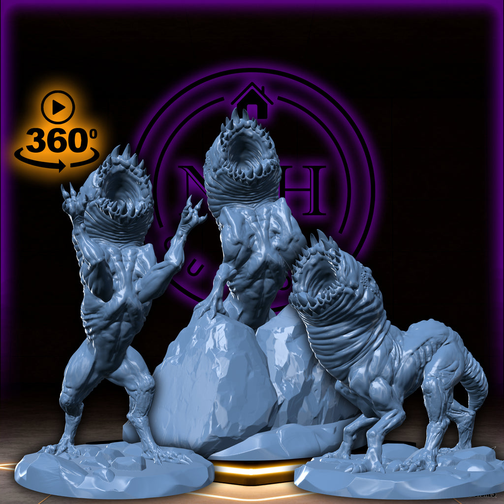 Razormaw, the Flesh Reaver | Glutton Hound Set |  Fiend Miniature for Tabletop games like D&D 5e and TTRPG  War Gaming