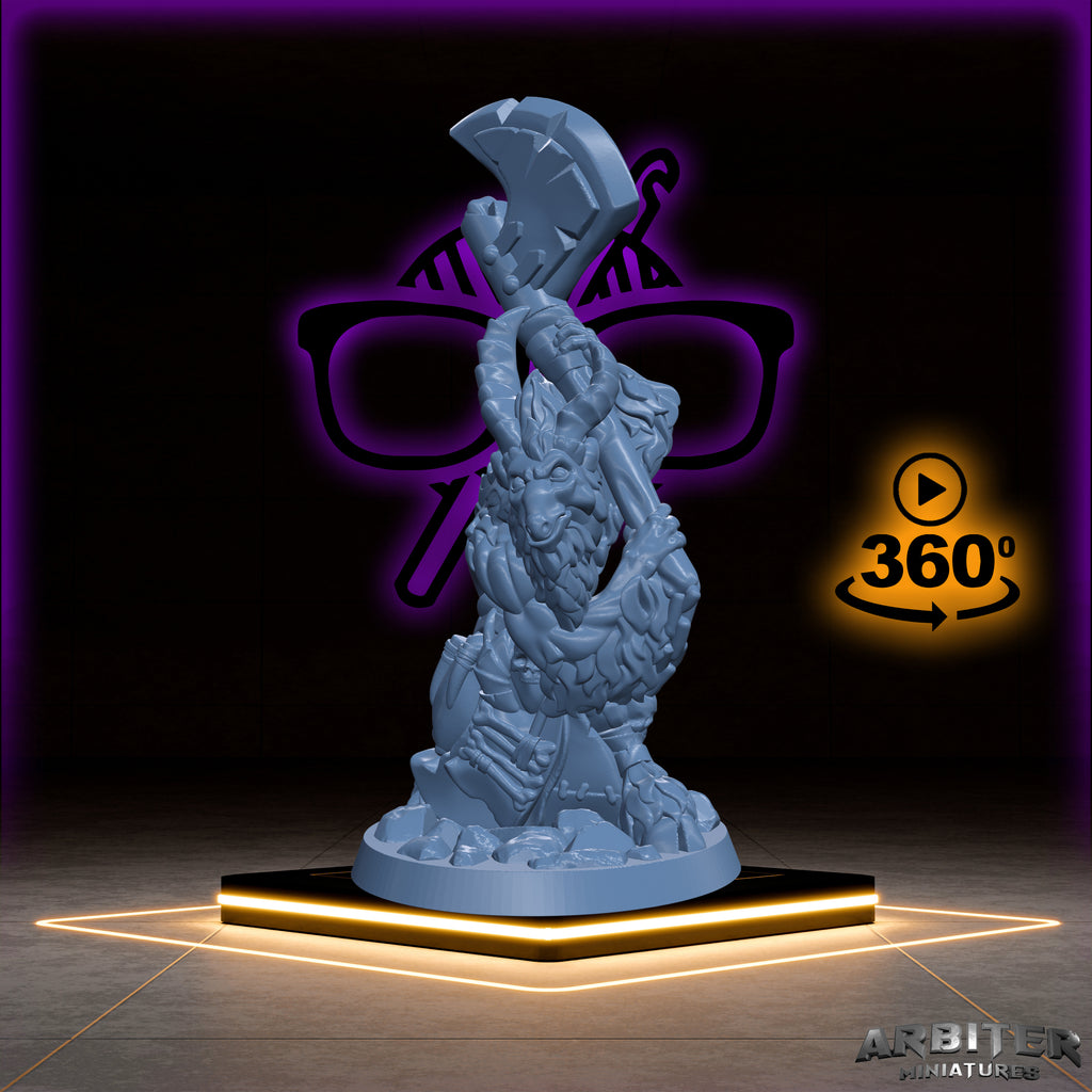 Goatmen | Geitlan | Yakfolk miniature for Tabletop games like D&D or War Gaming