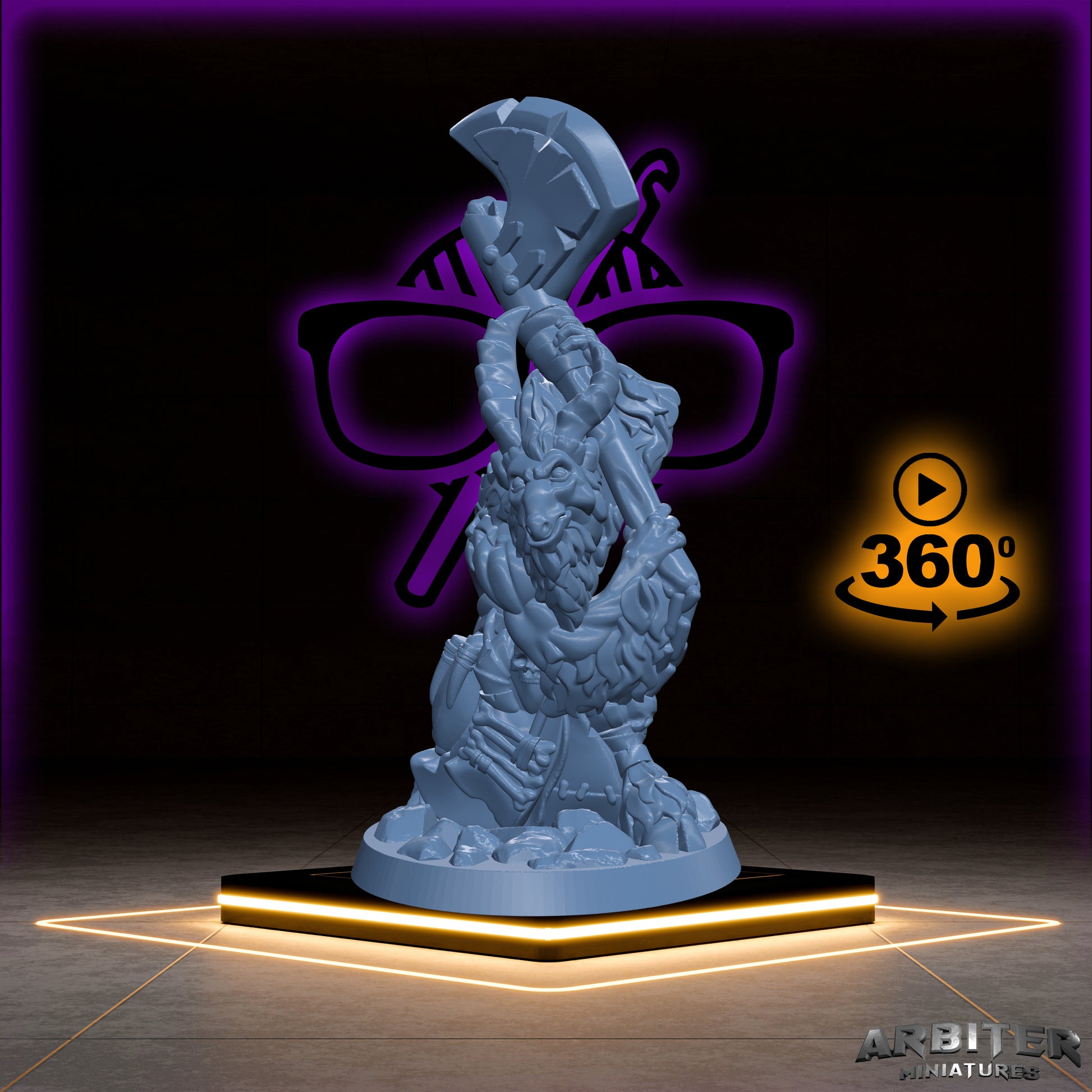 Goatmen | Geitlan | Yakfolk miniature for Tabletop games like D&D or War Gaming