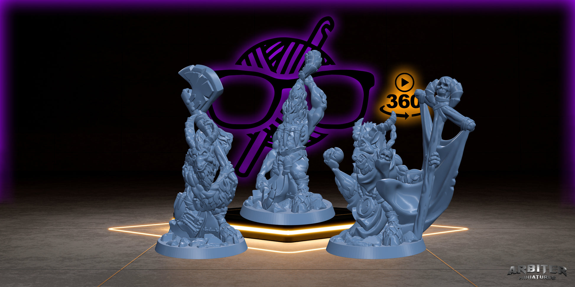 Goatmen | Geitlan | Yakfolk miniature for Tabletop games like D&D or War Gaming