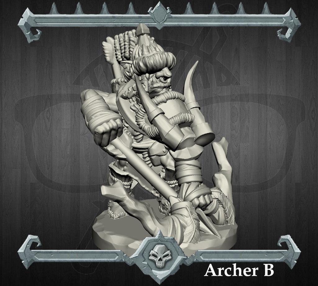 Twitchfingers | Goblin Archers | Goblin Miniature for Tabletop games like D&D and War Gaming