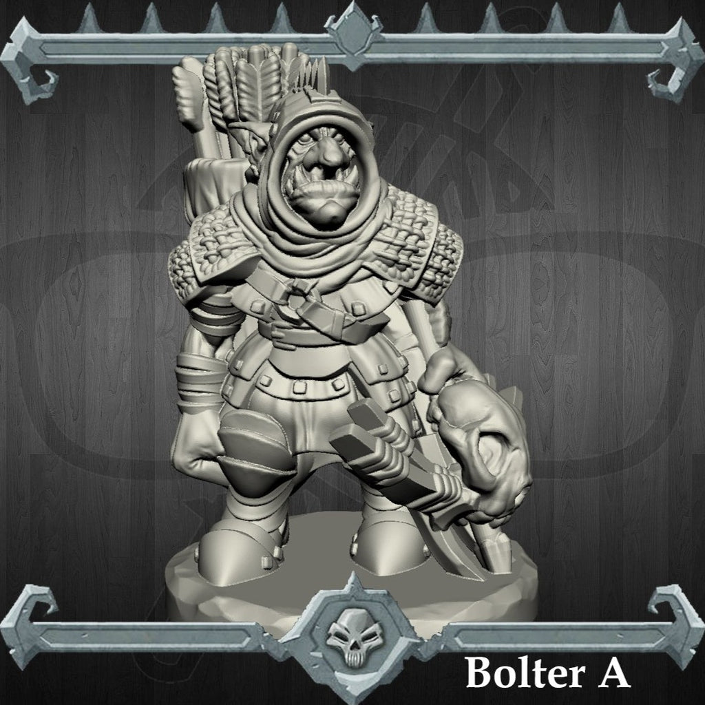 Fiddlebolt | Goblin Bolters | Crossbow Goblin Miniature for Tabletop games like D&D and War Gaming