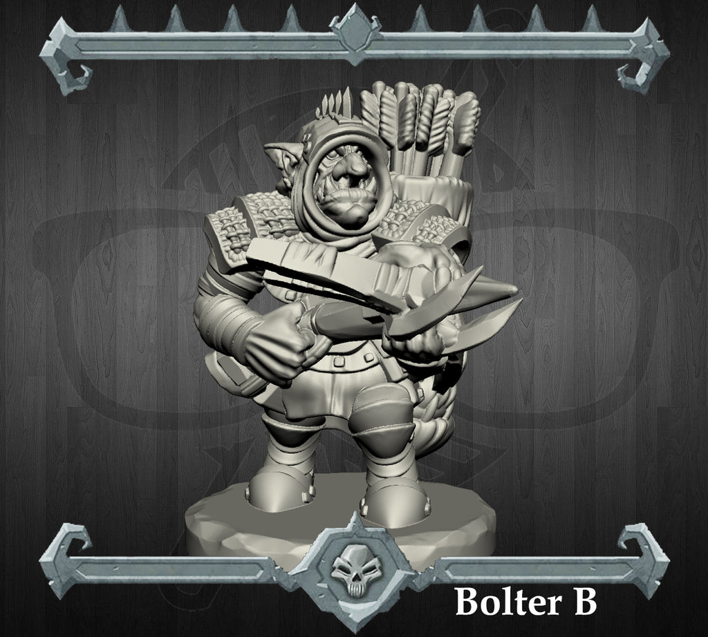 Fiddlebolt | Goblin Bolters | Crossbow Goblin Miniature for Tabletop games like D&D and War Gaming