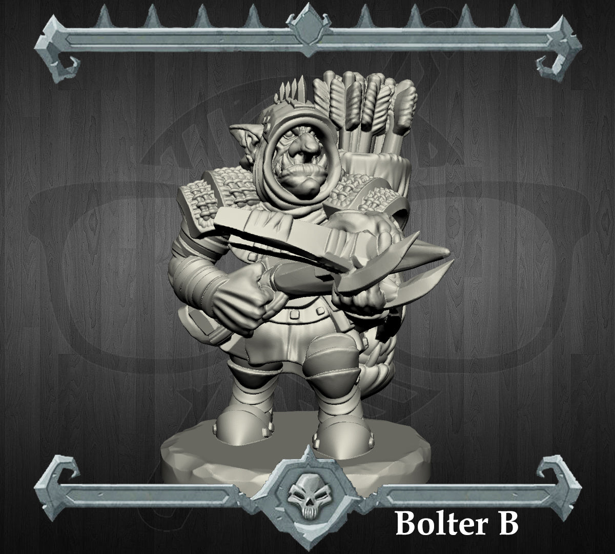 Fiddlebolt | Goblin Bolters | Crossbow Goblin Miniature for Tabletop games like D&D and War Gaming