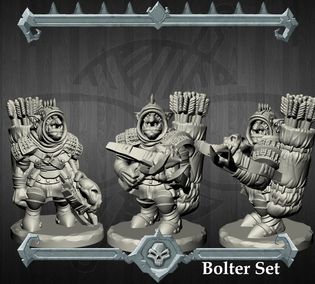 Fiddlebolt | Goblin Bolters | Crossbow Goblin Miniature for Tabletop games like D&D and War Gaming