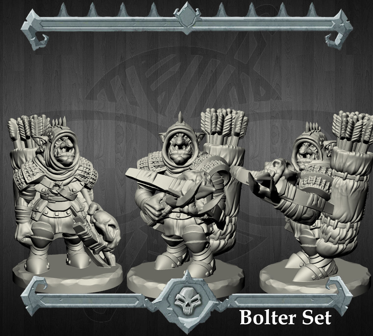 Fiddlebolt | Goblin Bolters | Crossbow Goblin Miniature for Tabletop games like D&D and War Gaming
