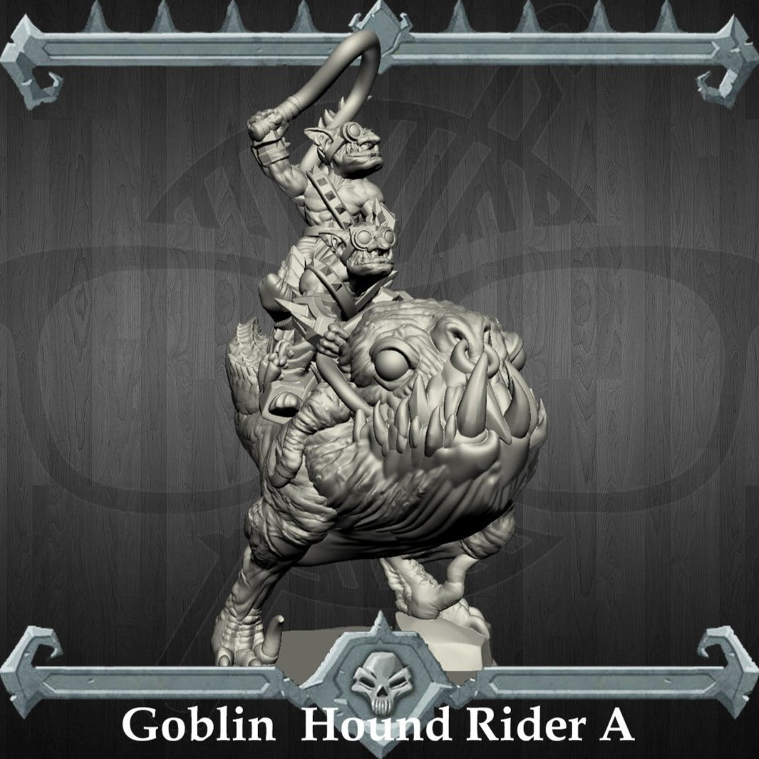 Whipcrack | Goblin Hound Riders | Goblin Miniature for Tabletop games like D&D and War Gaming