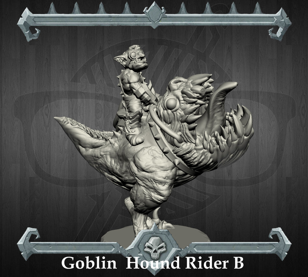 Whipcrack | Goblin Hound Riders | Goblin Miniature for Tabletop games like D&D and War Gaming