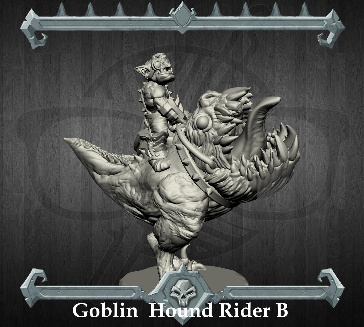 Whipcrack | Goblin Hound Riders | Goblin Miniature for Tabletop games like D&D and War Gaming