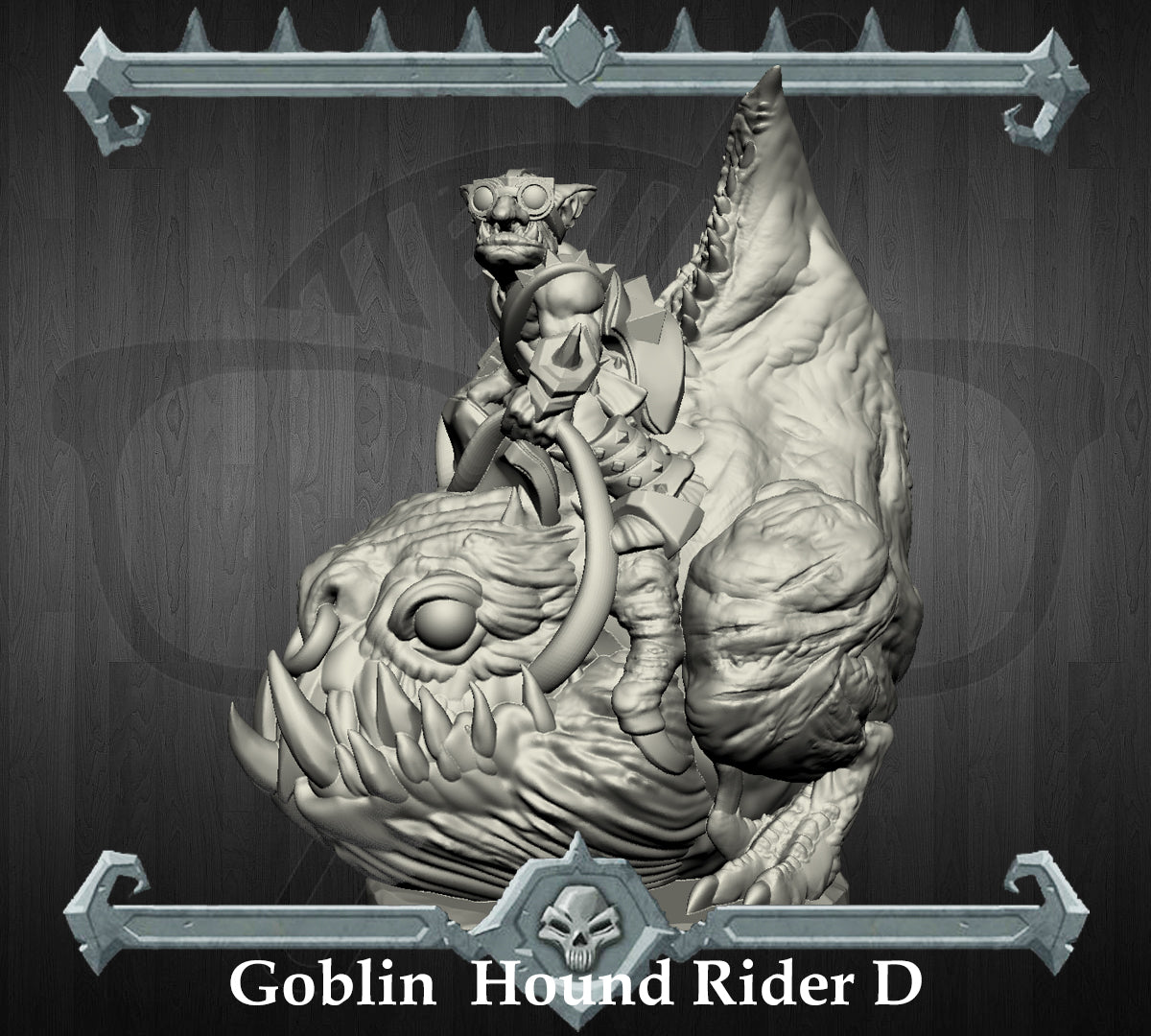 Whipcrack | Goblin Hound Riders | Goblin Miniature for Tabletop games like D&D and War Gaming