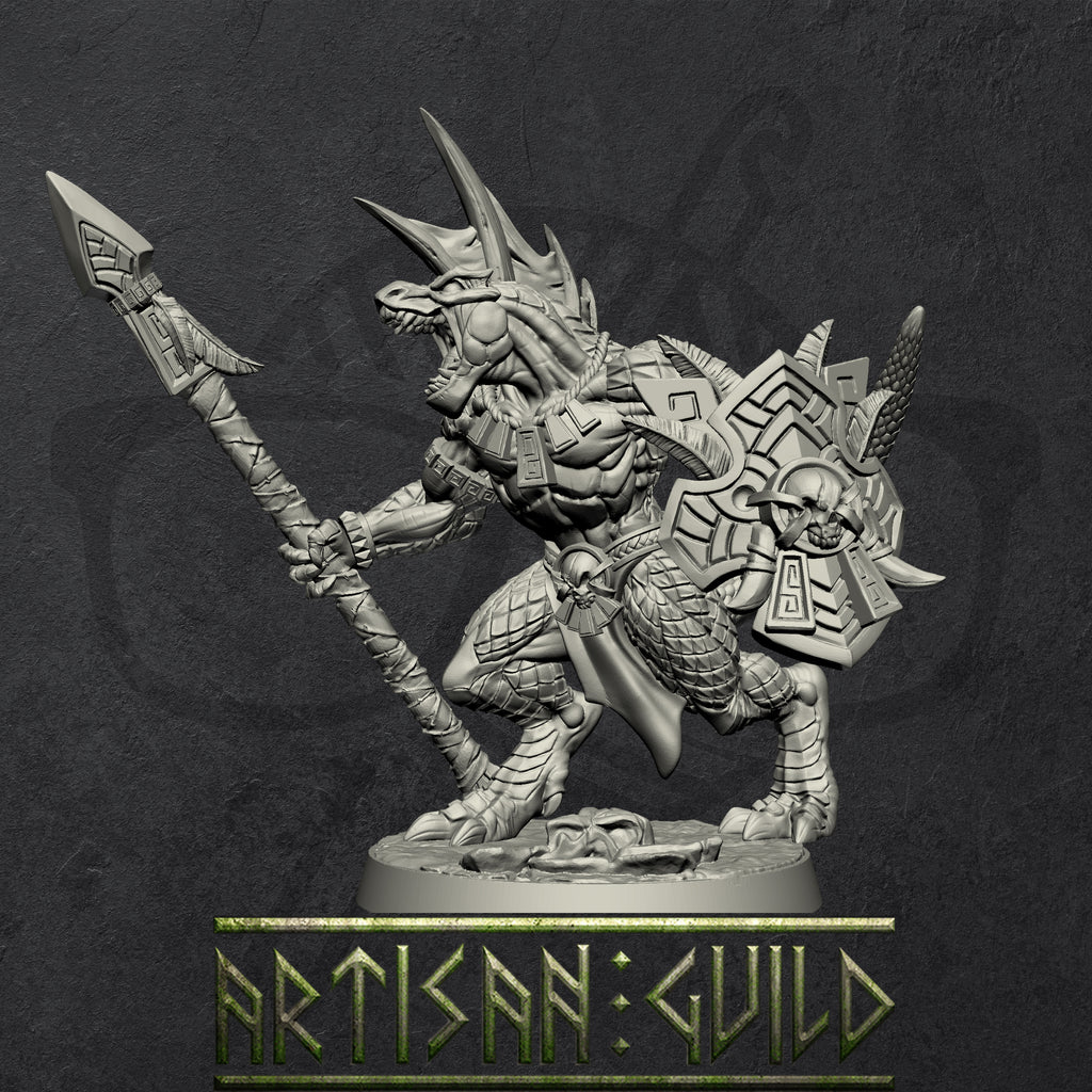 Goldmaw Lizards | Modular Dragonborn miniatures miniature for Tabletop games like D&D and War Gaming