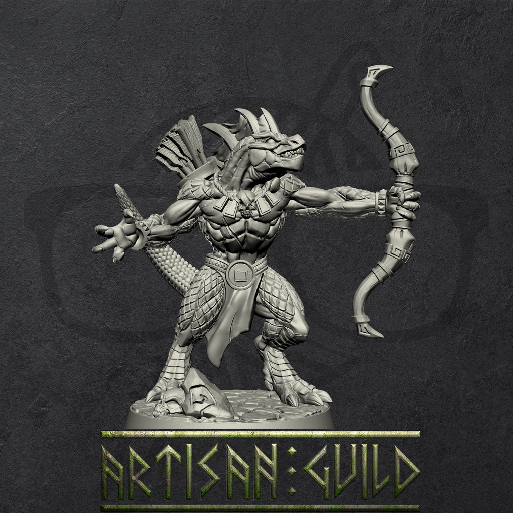 Goldmaw Lizards | Modular Dragonborn miniatures miniature for Tabletop games like D&D and War Gaming