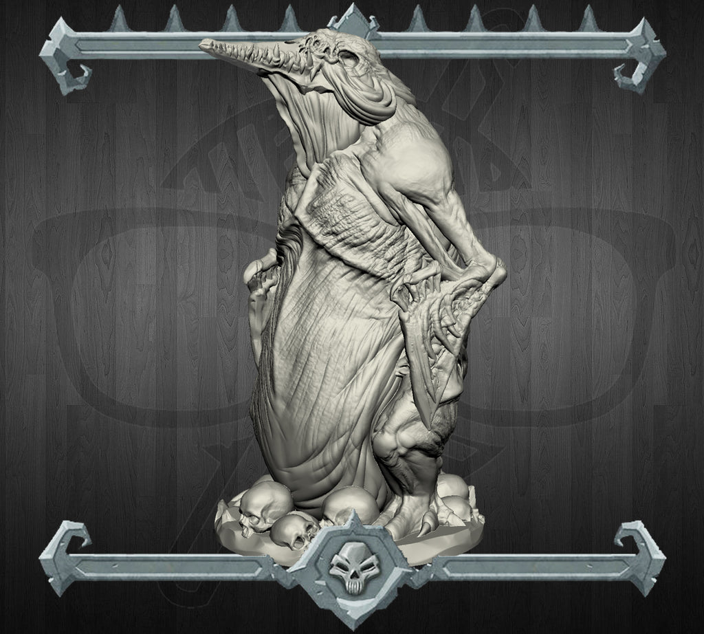 Albino Penguin | Grotto Bird | Miniature for Tabletop games like D&D and War Gaming