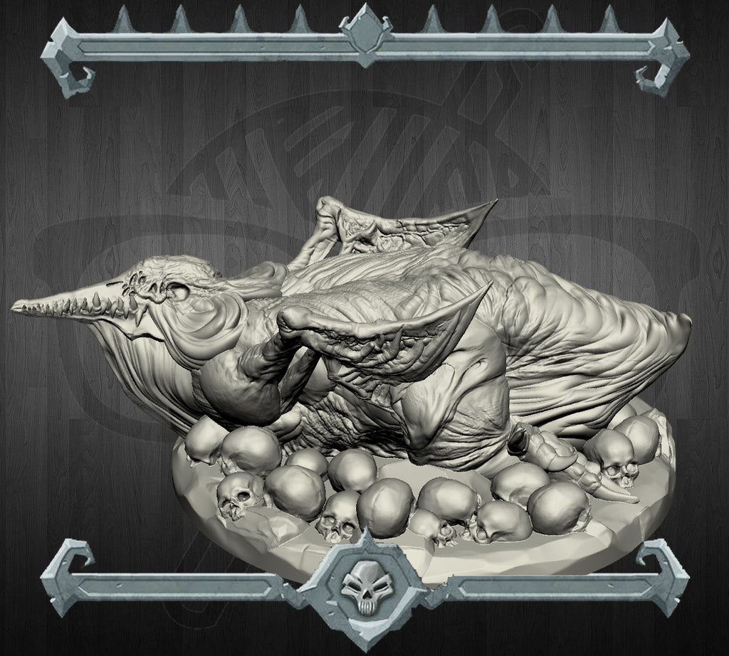 Albino Penguin | Grotto Bird | Miniature for Tabletop games like D&D and War Gaming