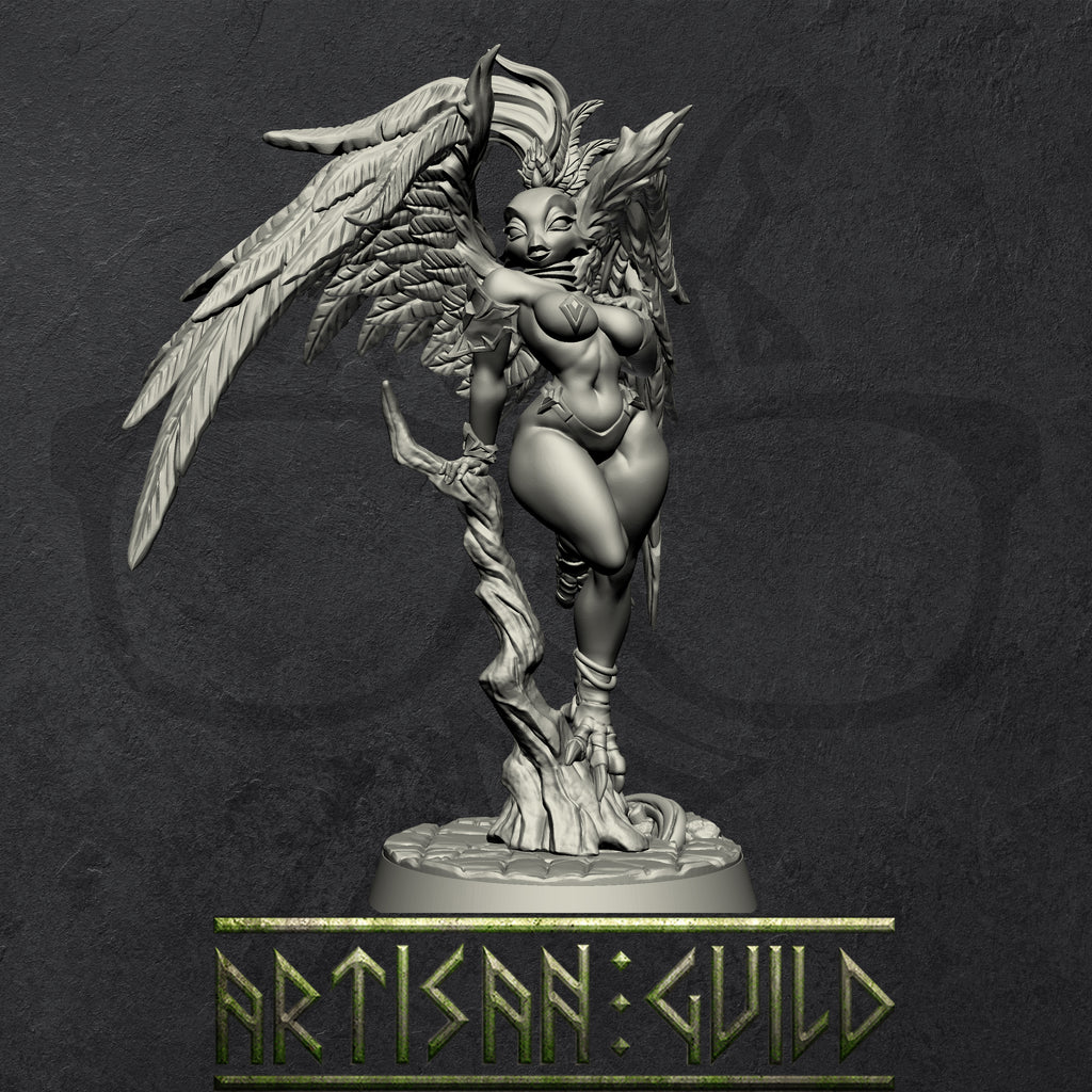 Gryphinia the Enchantress | EyeCult Gryphkin | Aarakocra miniature for Tabletop games like D&D and War Gaming