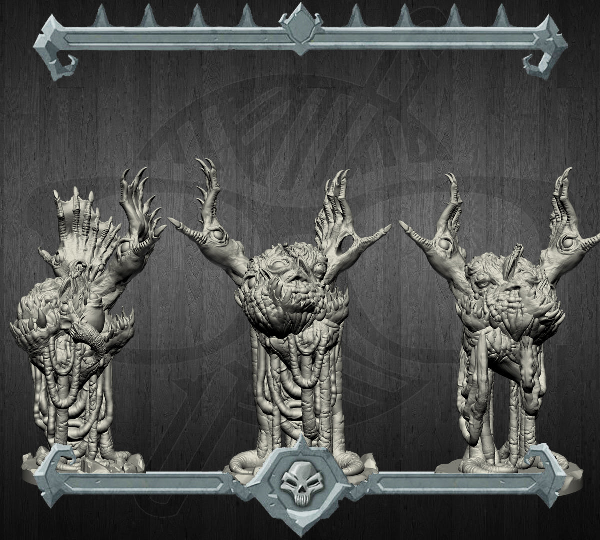 Bilemaw, the Writhing Hunger | Gutfloaters Fiend Miniature for Tabletop games like D&D and War Gaming