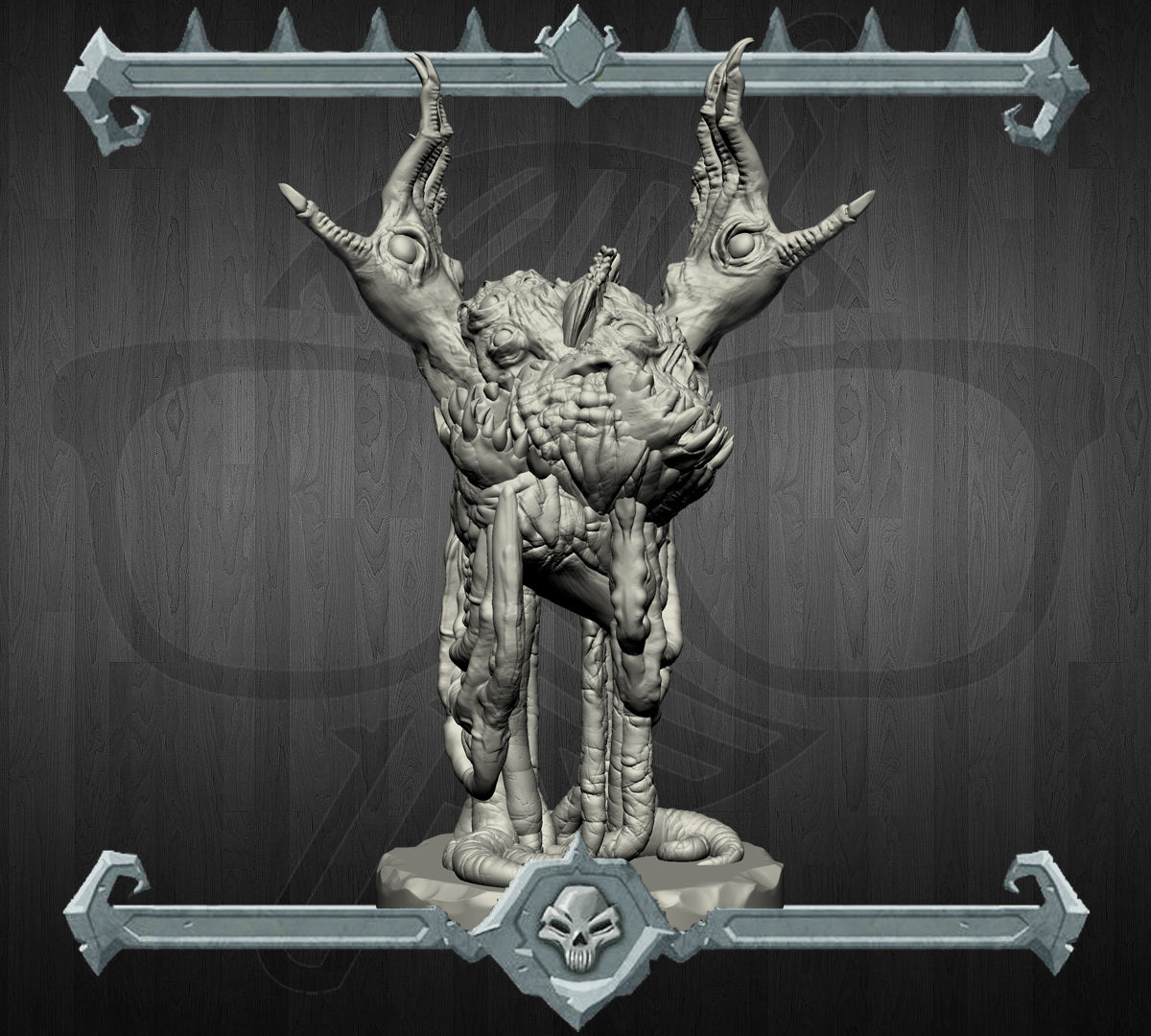 Bilemaw, the Writhing Hunger | Gutfloaters Fiend Miniature for Tabletop games like D&D and War Gaming