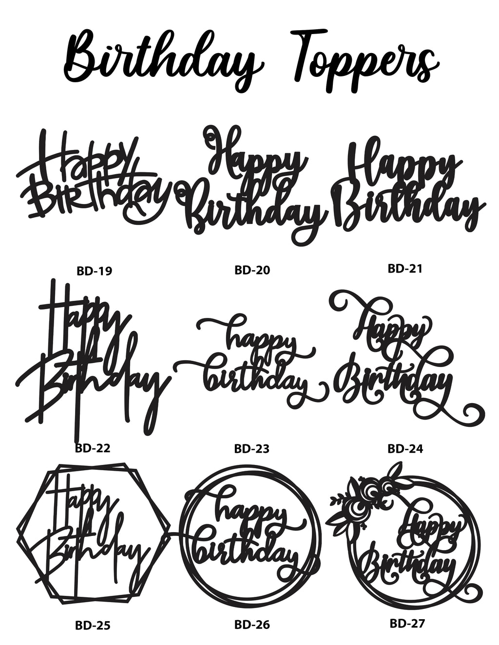 Sugar Blossom Cake Shop Cake Topper (Local only)