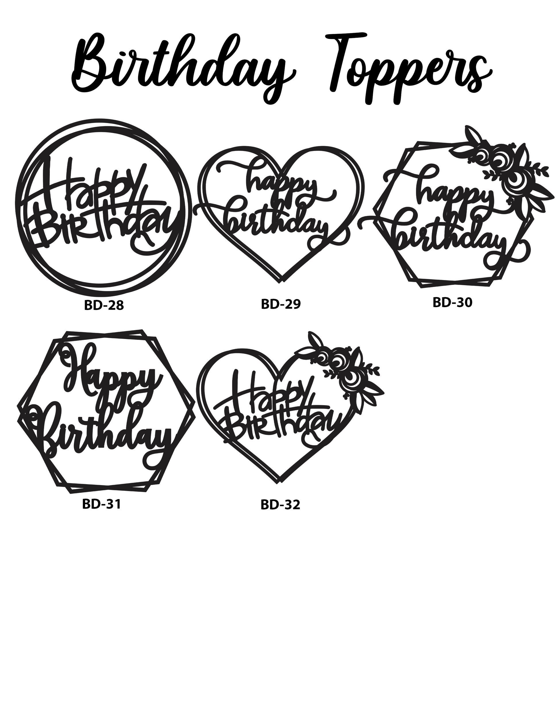 Sugar Blossom Cake Shop Cake Topper (Local only)