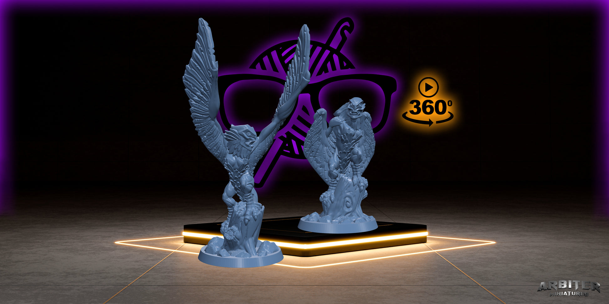 Harpy | Arbiter Siren miniature for Tabletop games like D&D or War Gaming