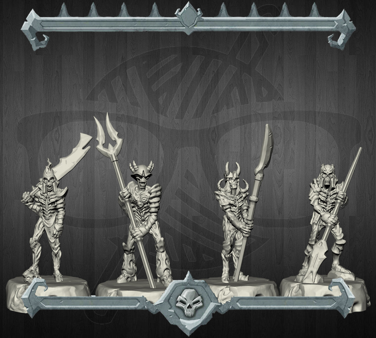 Hellfire Sentinels | Hell Guard | Fiend miniatures for Tabletop games like D&D and War Gaming