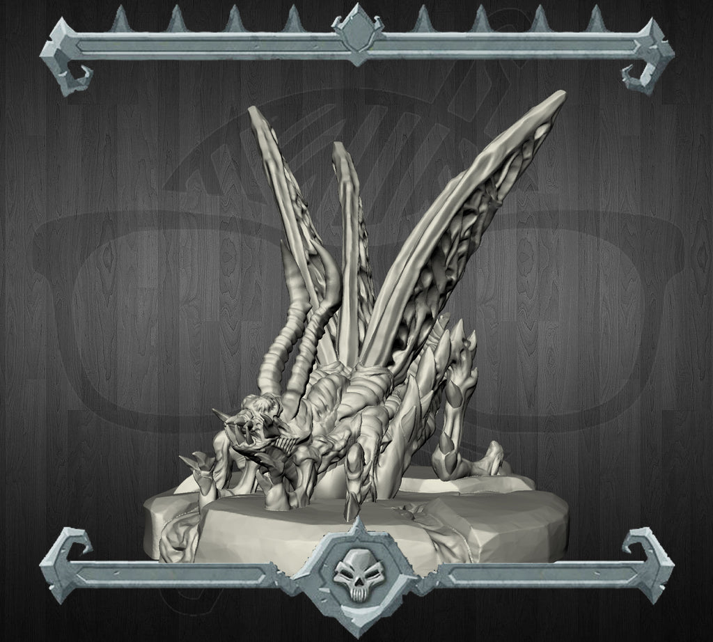 Cinderbuzz | Hellfire Locusts | Hellwasp | Stirge miniature for Tabletop games like D&D and War Gaming