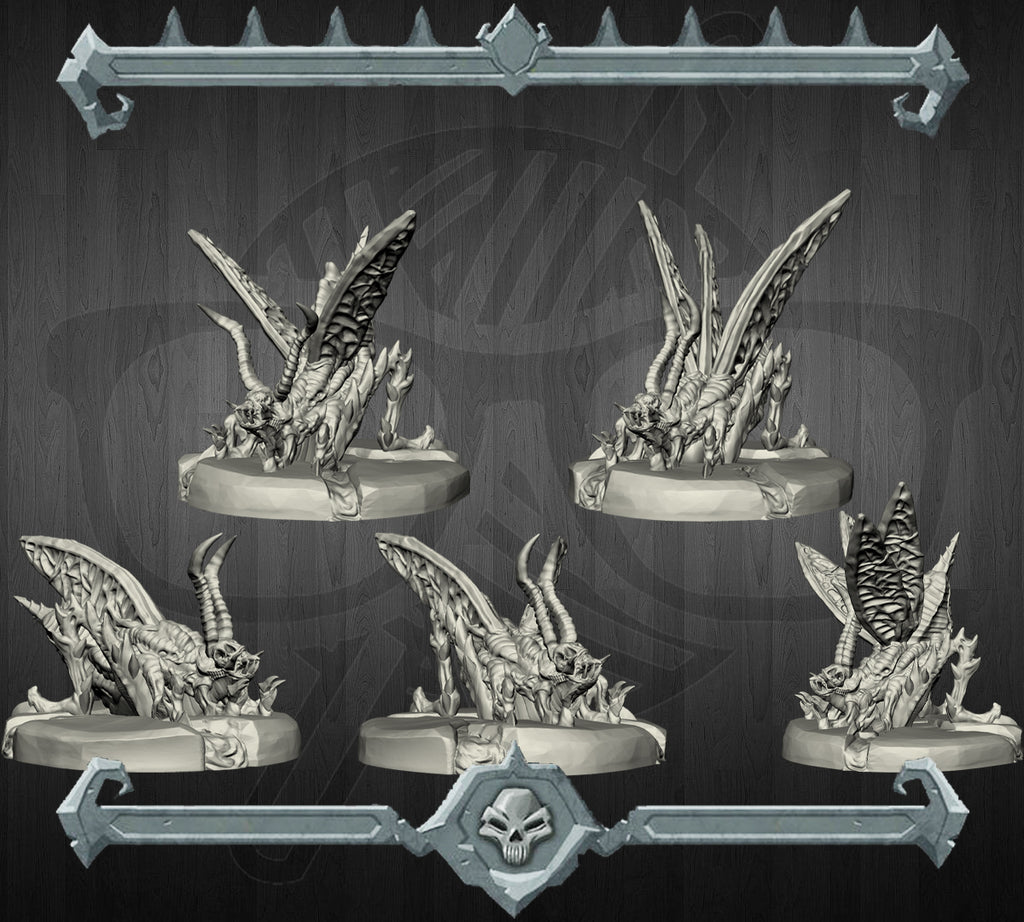 Cinderbuzz | Hellfire Locusts | Hellwasp | Stirge miniature for Tabletop games like D&D and War Gaming