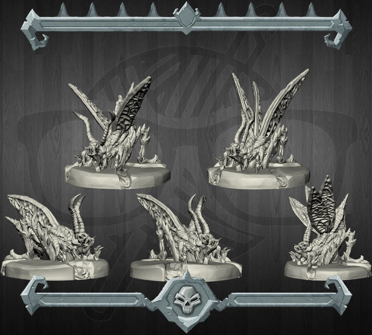 Cinderbuzz | Hellfire Locusts | Hellwasp | Stirge miniature for Tabletop games like D&D and War Gaming