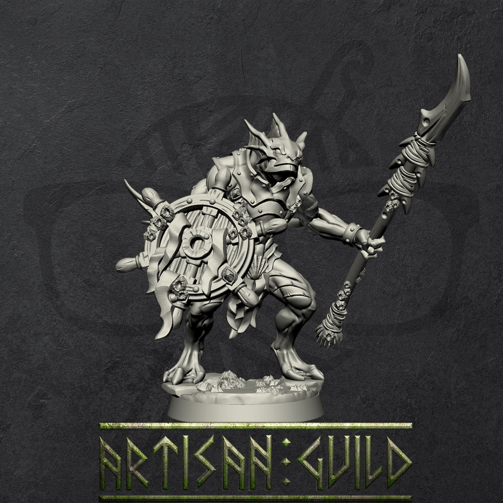 DeathTide Jurakin | Modular Sahuagin miniatures miniature for Tabletop games like D&D and War Gaming