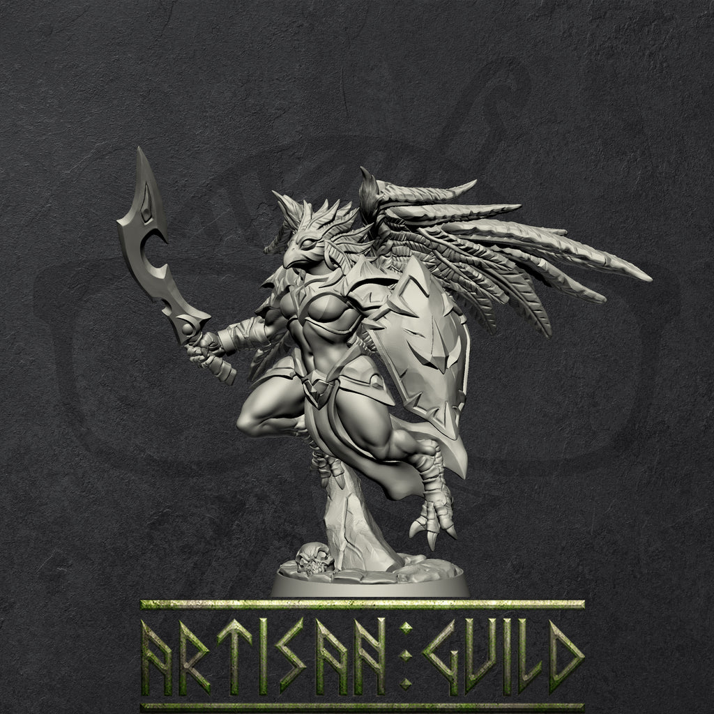 EyeCult Gryphkin | Modular Winged Aarakocra and Kenku Miniatures miniature for Tabletop games like D&D and War Gaming