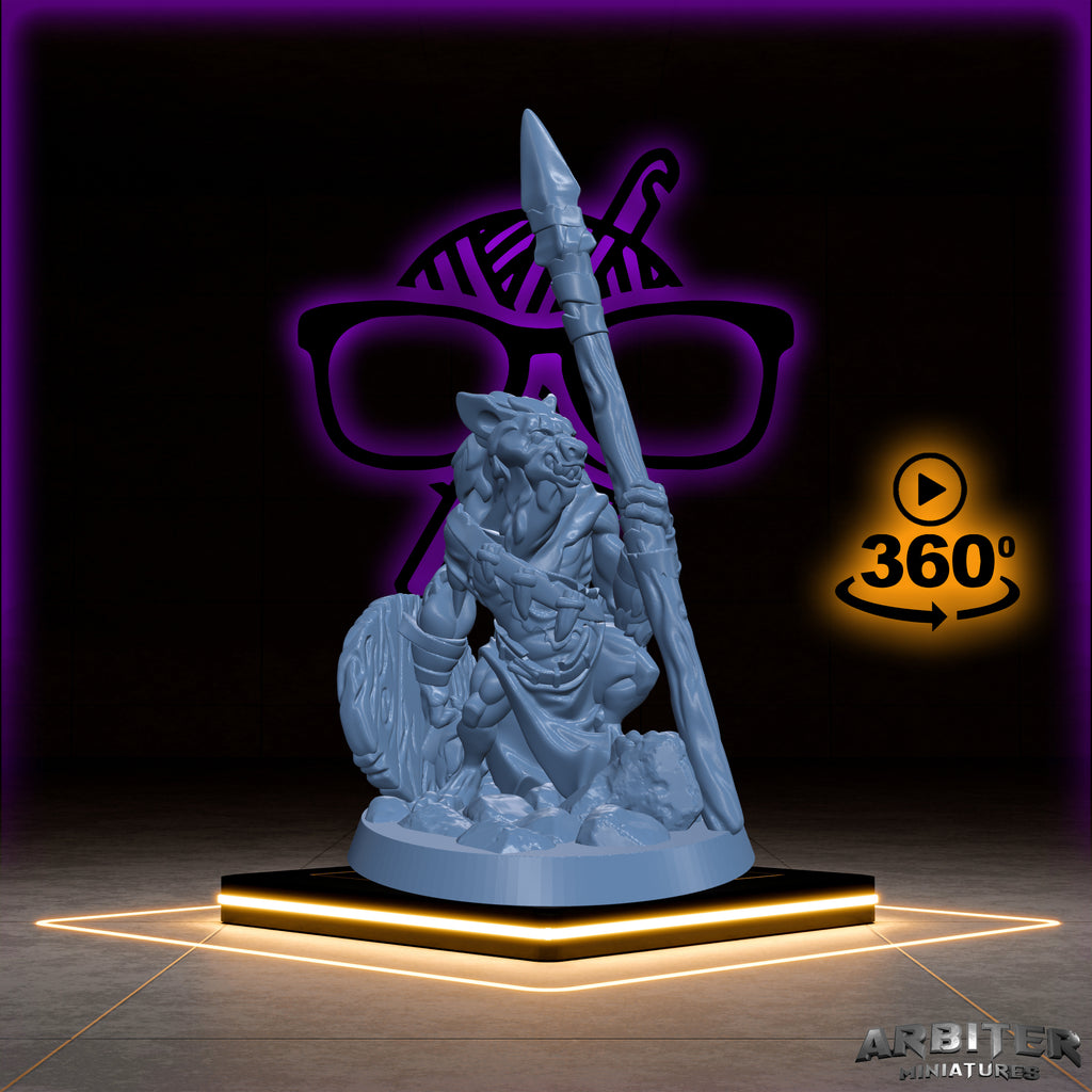 Gnolls | Arbiter Hyena men | Yeenoghu Army miniature for Tabletop games like D&D or War Gaming