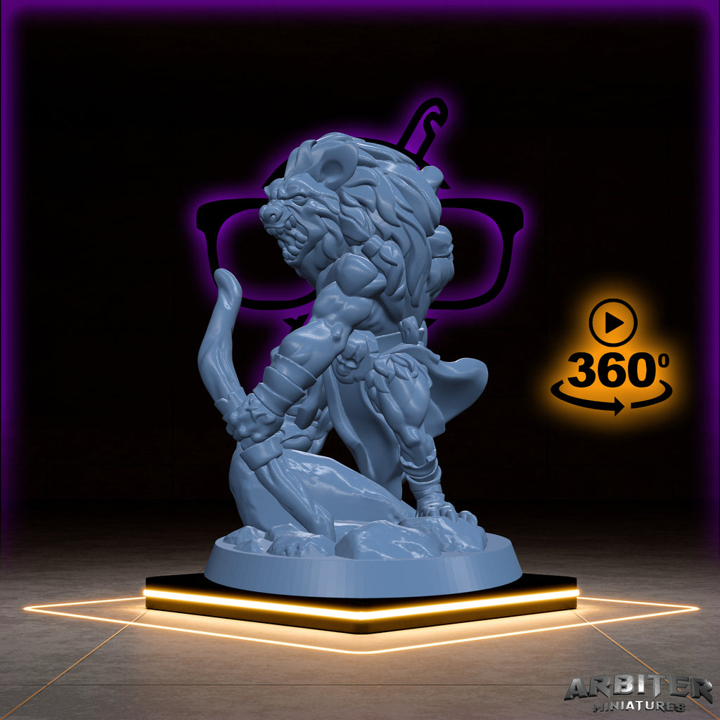 Gnolls | Arbiter Hyena men | Yeenoghu Army miniature for Tabletop games like D&D or War Gaming