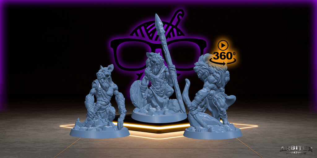 Gnolls | Arbiter Hyena men | Yeenoghu Army miniature for Tabletop games like D&D or War Gaming