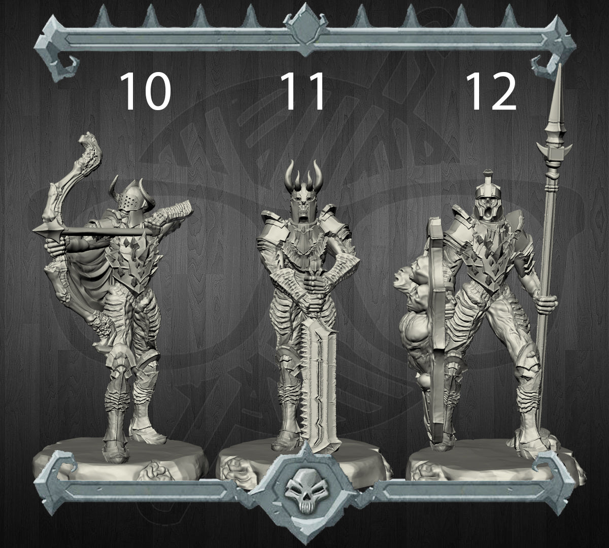 Infernal Legionnaires | Undead Skeleton | Avernus Devils miniature for Tabletop games like D&D and War Gaming