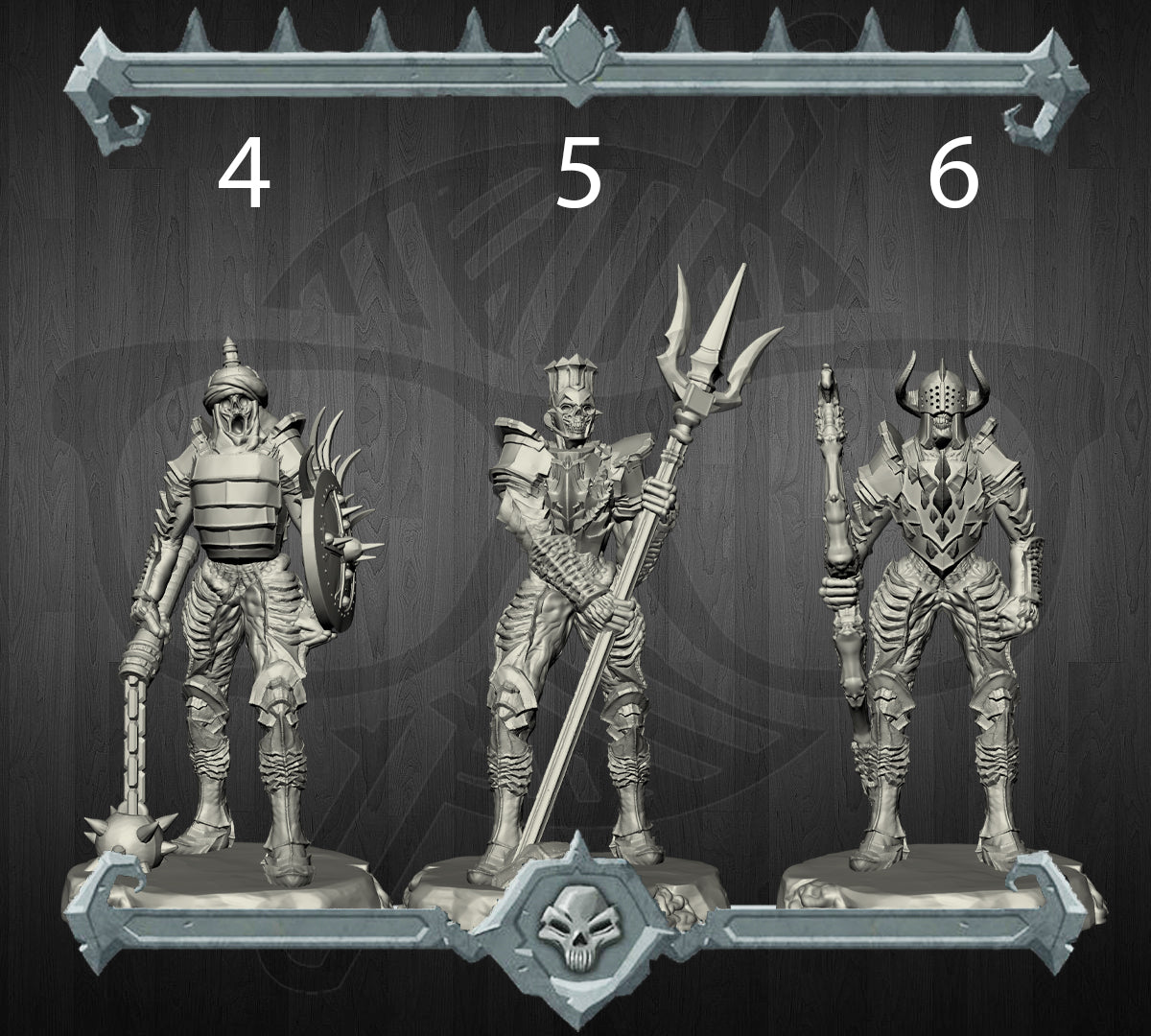 Infernal Legionnaires | Undead Skeleton | Avernus Devils miniature for Tabletop games like D&D and War Gaming