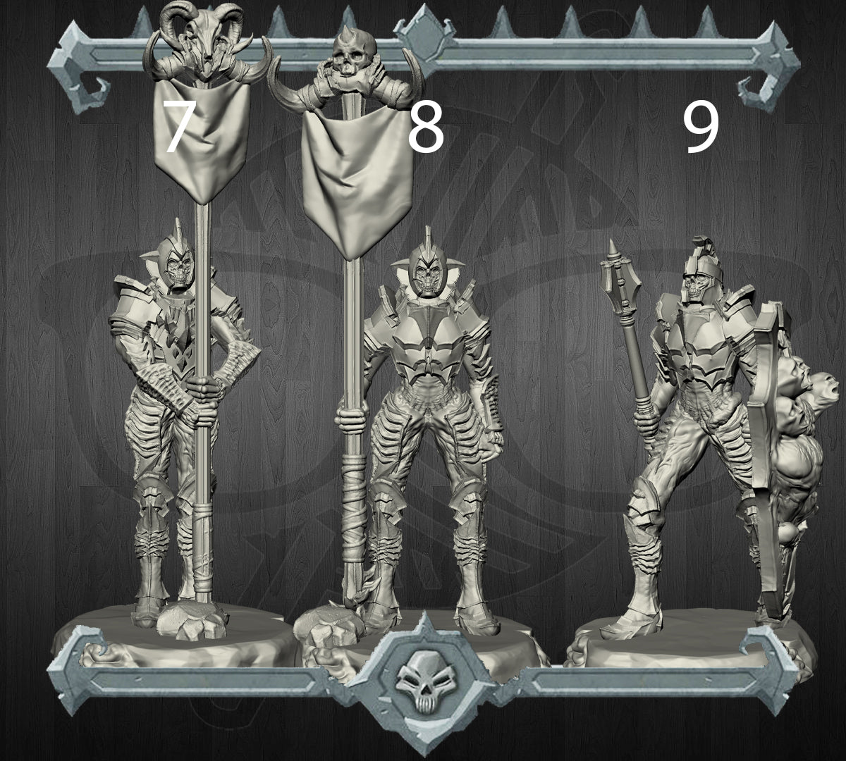 Infernal Legionnaires | Undead Skeleton | Avernus Devils miniature for Tabletop games like D&D and War Gaming