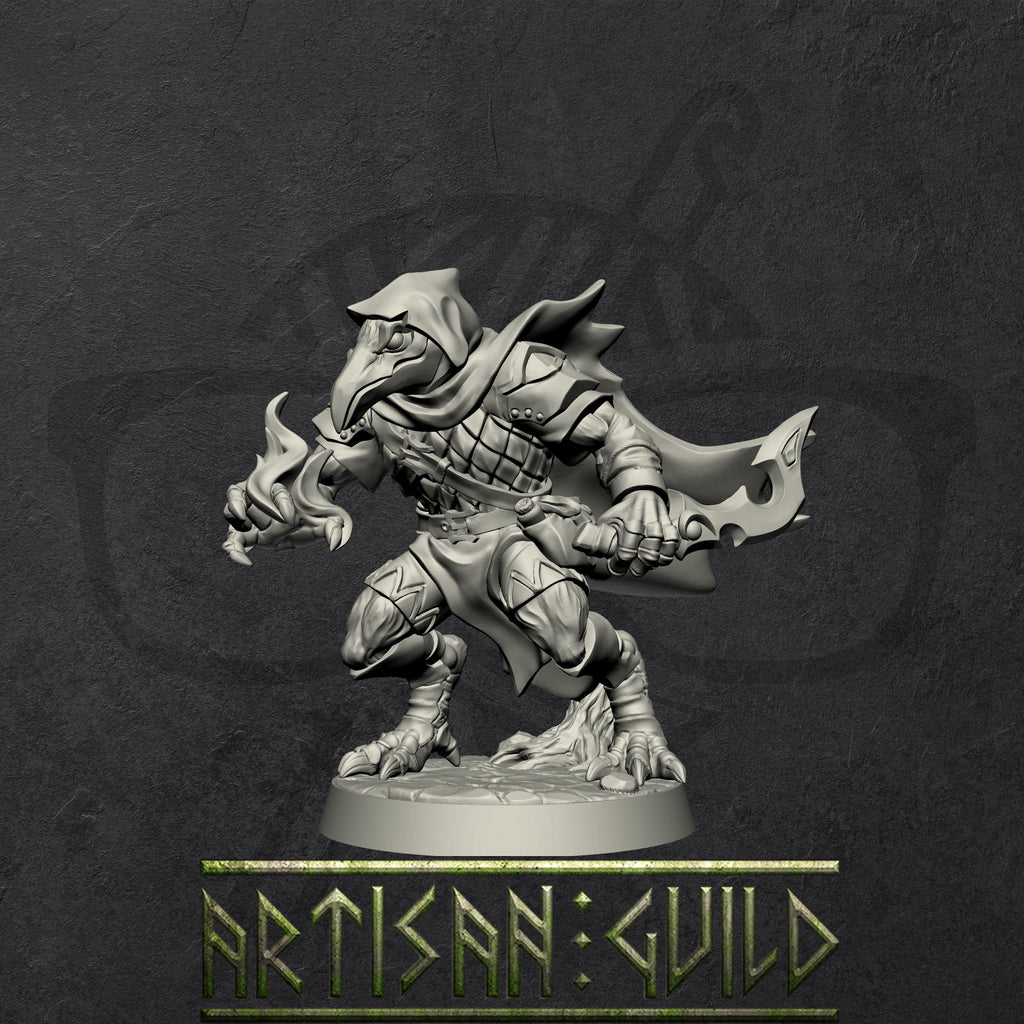 EyeCult Gryphkin | Modular Winged Aarakocra and Kenku Miniatures miniature for Tabletop games like D&D and War Gaming