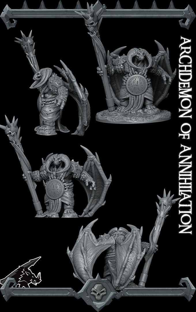 Orcus | Demon Lord of Undeath | Archdemon Fiend | Miniature for Tabletop games like D&D and War Gaming