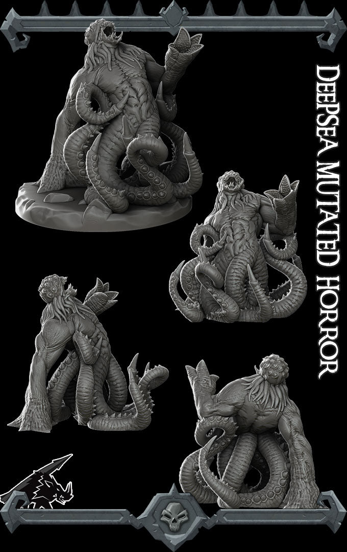 Gulfscream the Tidal Abomination | Deepsea Mutated Horror | Kraken Spawn Miniature for Tabletop games like D&D and War Gaming