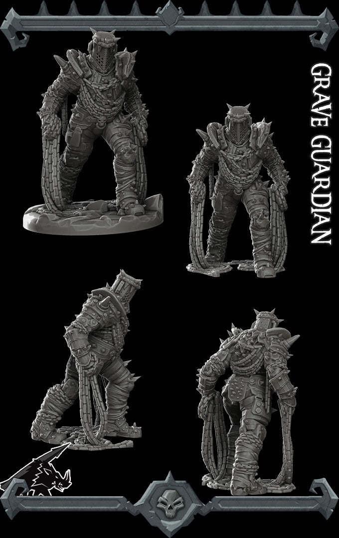 Morgrave, the Grave Warden | Grave Guardian | Tomb Guardian Miniature for Tabletop games like D&D and War Gaming