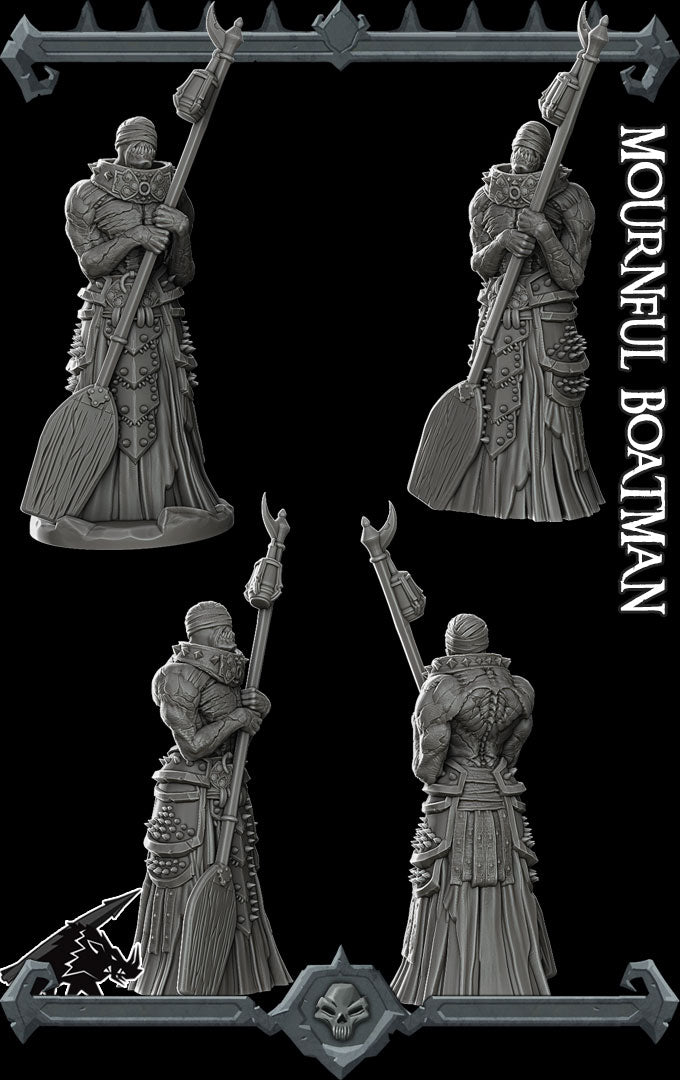 Charon, the Toll Taker of Lost Souls | Mournful Boatman miniature for Tabletop games like D&D