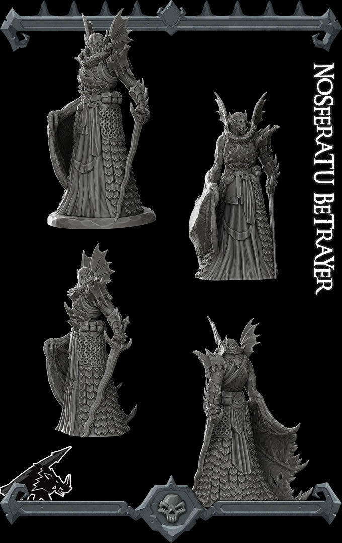 Vladric Dracul | Nosferatu Betrayer Vampire miniature for Tabletop games like D&D | Miniature for Tabletop games like D&D and War Gaming