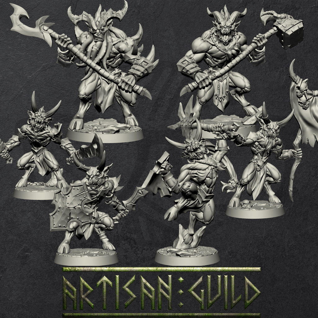 Abyss Guardians and Gruntlings | Devil | Demon miniature for Tabletop games like D&D and War Gaming