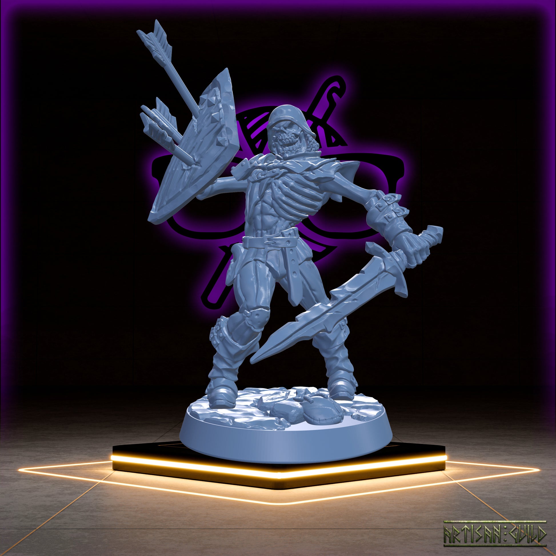 Old-Burg Fallen Ones | Undead Skeleton | Old Berg Fallen Ones Miniatures for Tabletop games like D&D or Warhammer