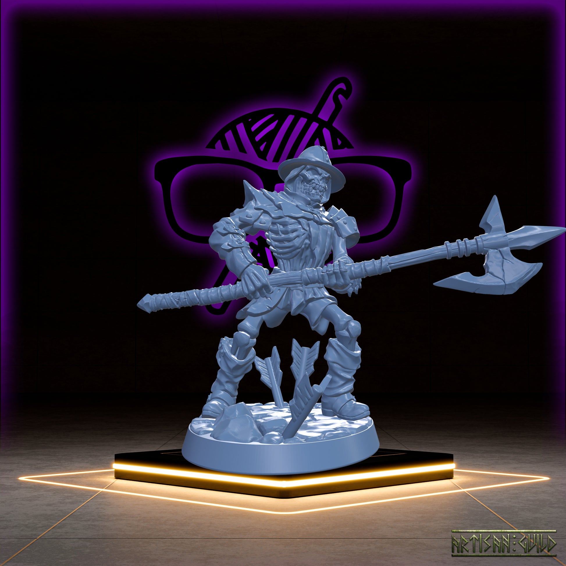 Old-Burg Fallen Ones | Undead Skeleton | Old Berg Fallen Ones Miniatures for Tabletop games like D&D or Warhammer