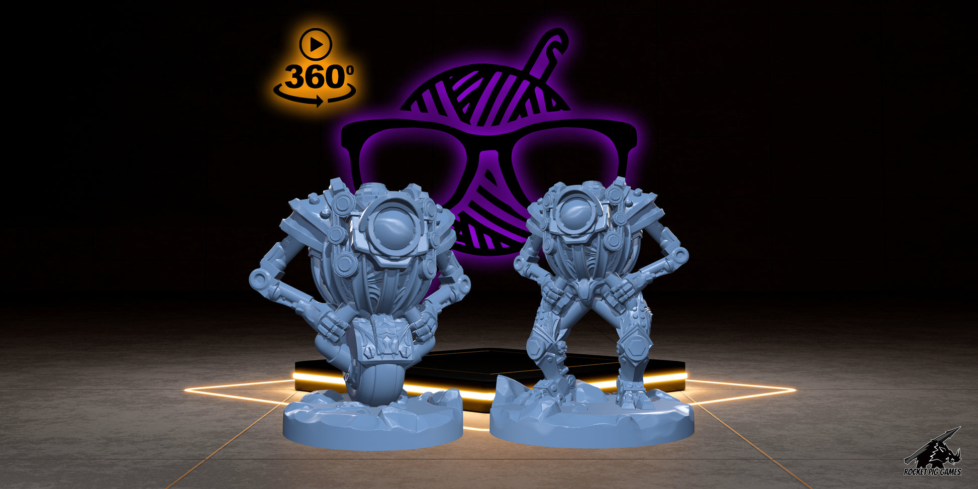 Iron Automata | Mechadrones | Modrons | Draft miniature for Tabletop games like D&D and War Gaming | Monodrone Duodrone Tridrone Quadrone Pentadrone