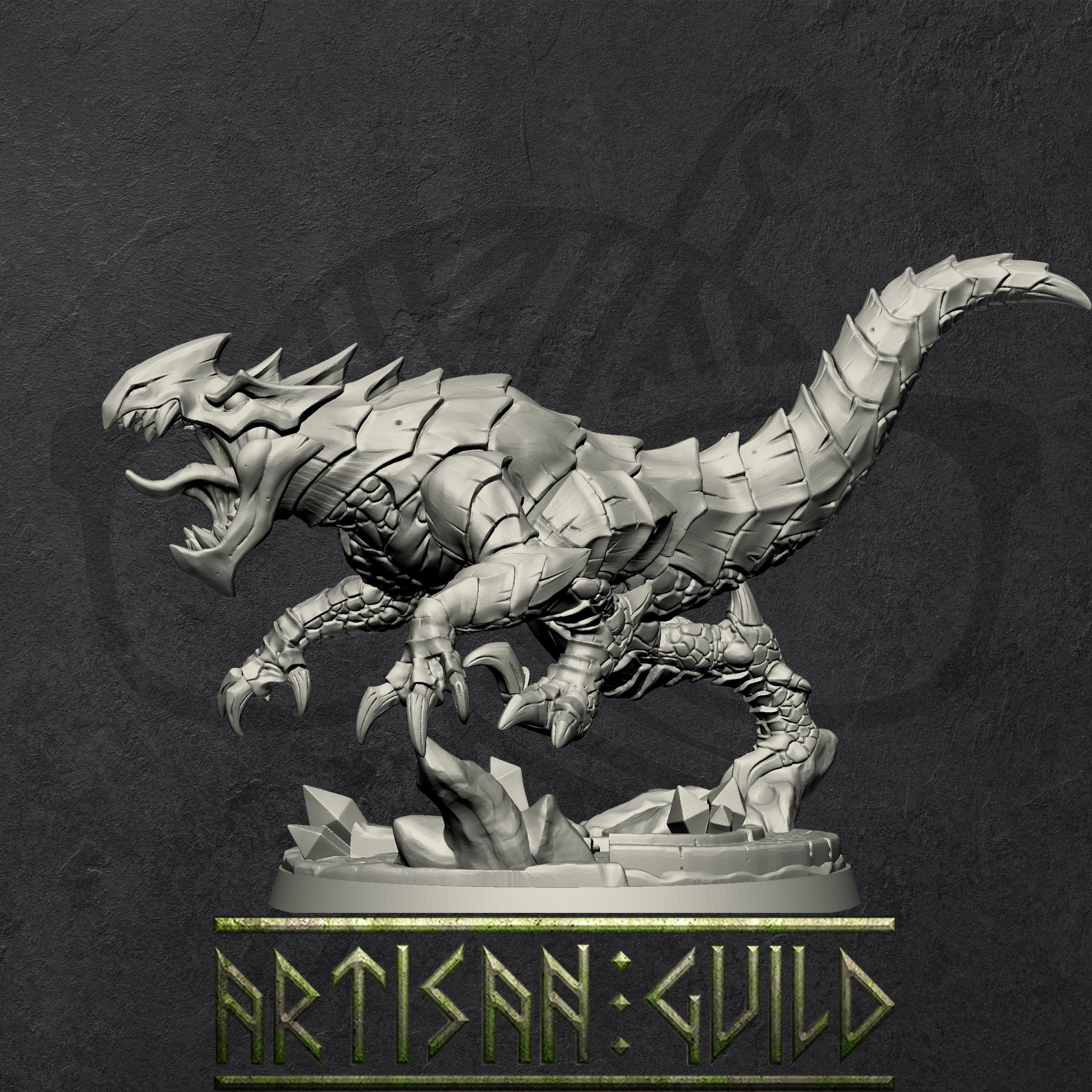 Morvagia the Drakeling | Ashen Alfar Mount for Khaladas miniature for Tabletop games like D&D and War Gaming