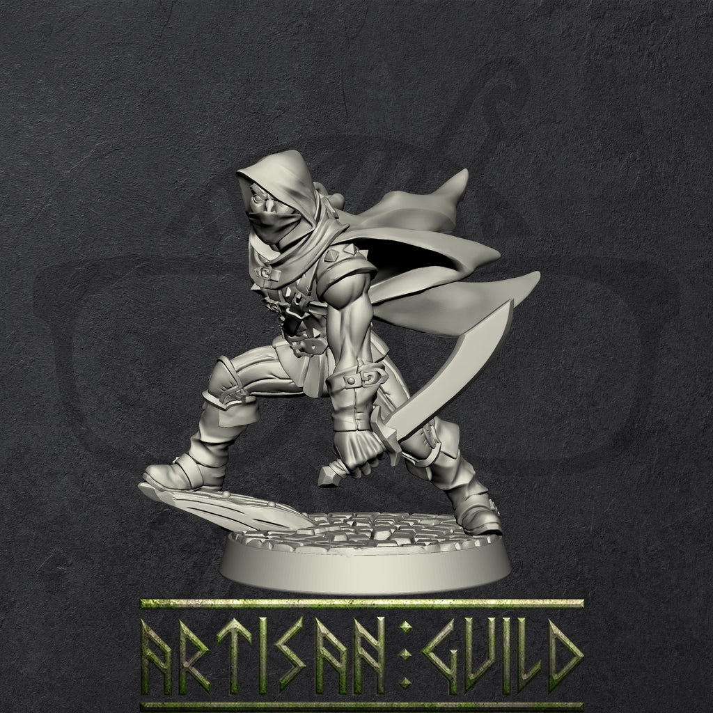 Adept Thieves | Rogue | Hunter | Thieves Guild miniature for Tabletop games like D&D and War Gaming