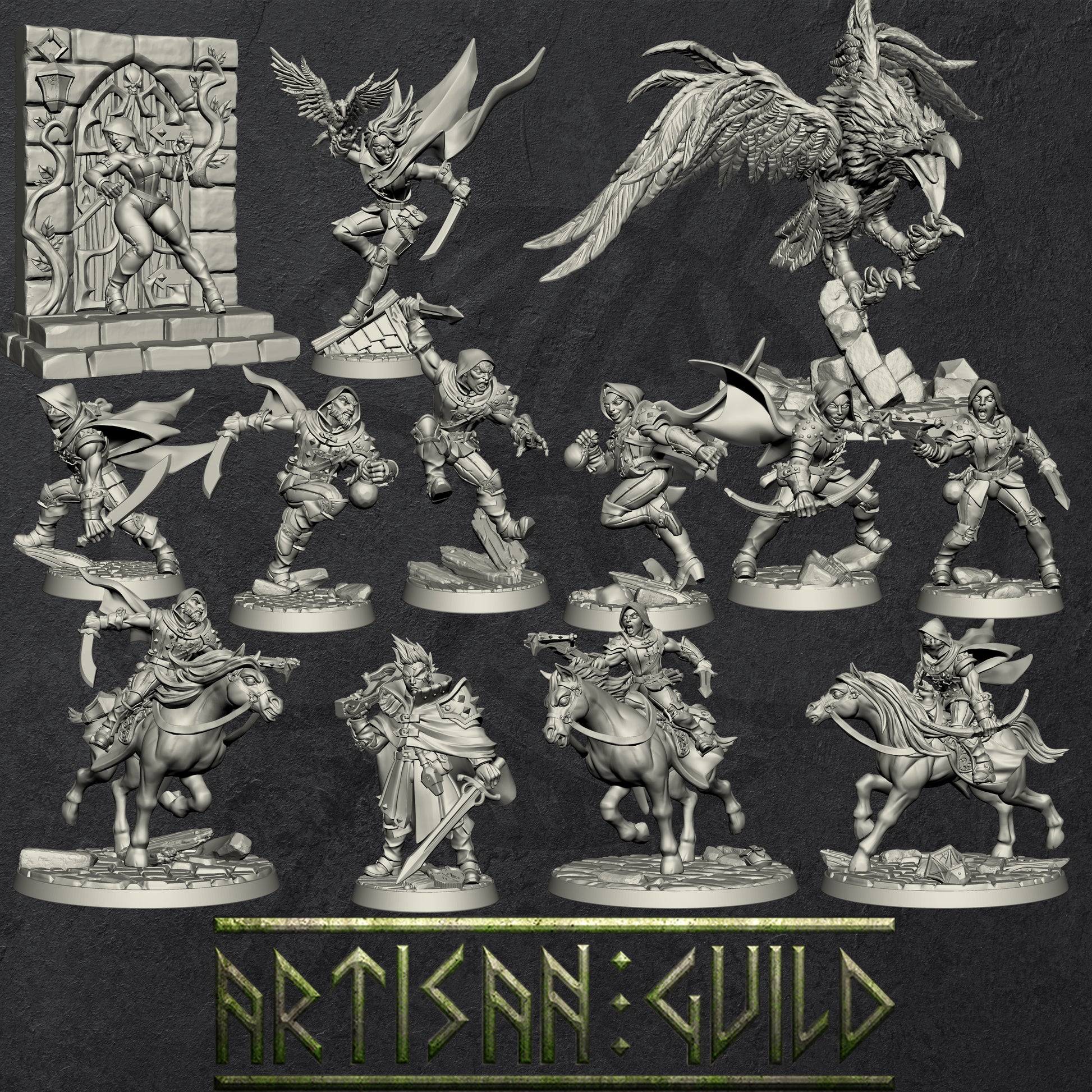 Thieves Guild Steeds | Horse | Thieves Mount miniature for Tabletop games like D&D and War Gaming